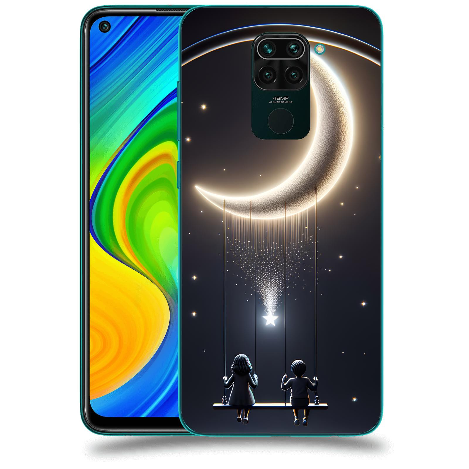 ACOVER Kryt na mobil Xiaomi Redmi Note 9 - Love on the Moon 2