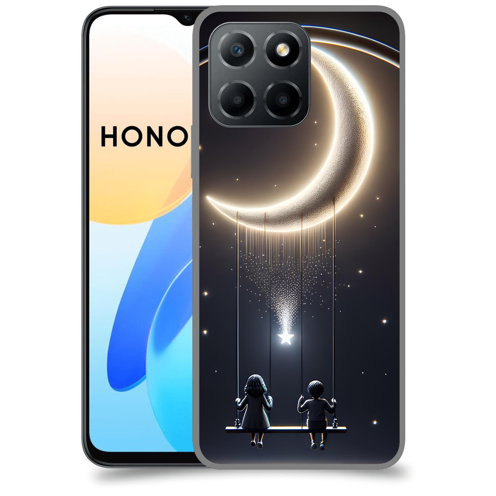 ACOVER Kryt na mobil Honor X8 4G - Love on the Moon 2