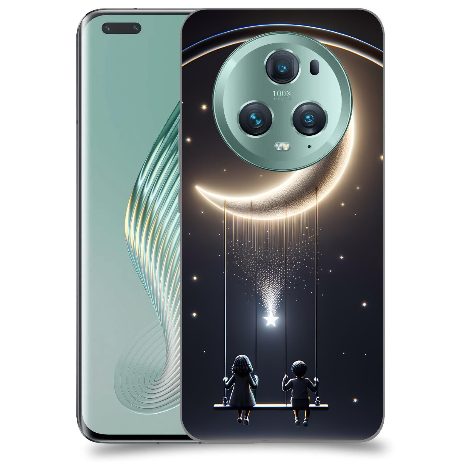 ACOVER Kryt na mobil Honor Magic5 Pro - Love on the Moon 2