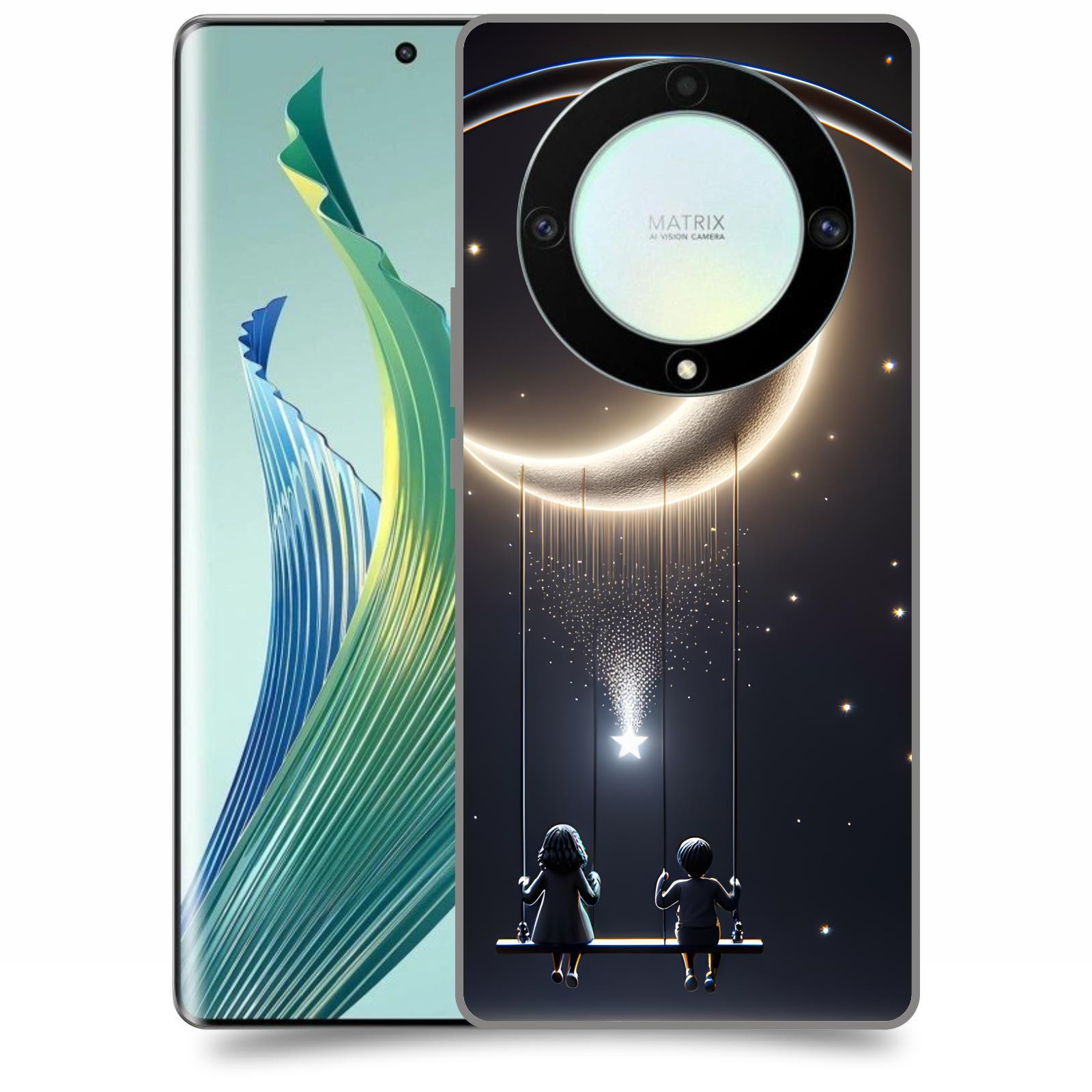 ACOVER Kryt na mobil Honor Magic 5 Lite 5G - Love on the Moon 2