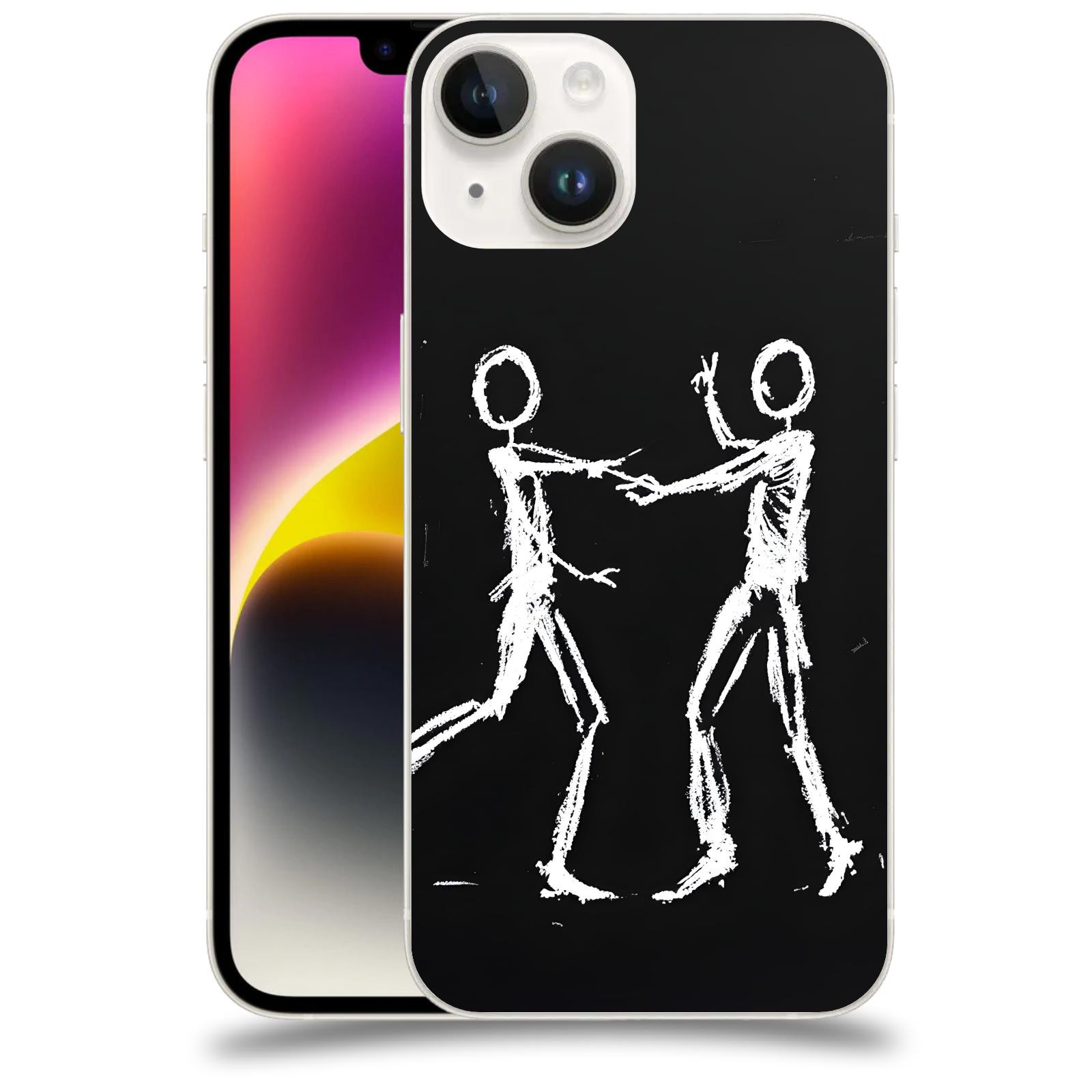 ACOVER Kryt na mobil Apple iPhone 14 - Siluety