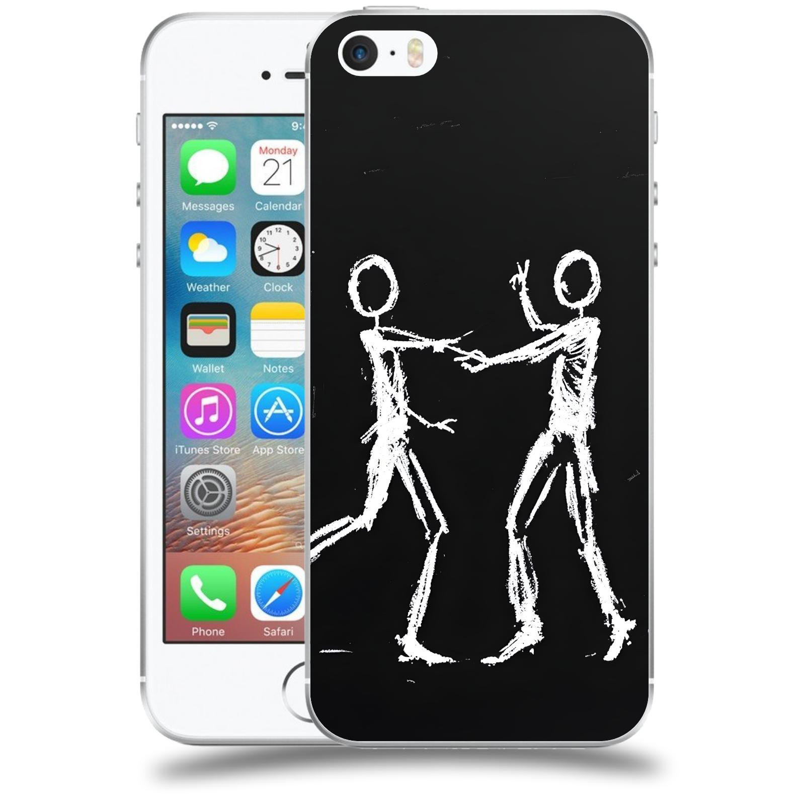 ACOVER Kryt na mobil Apple iPhone 5/5S/SE - Siluety