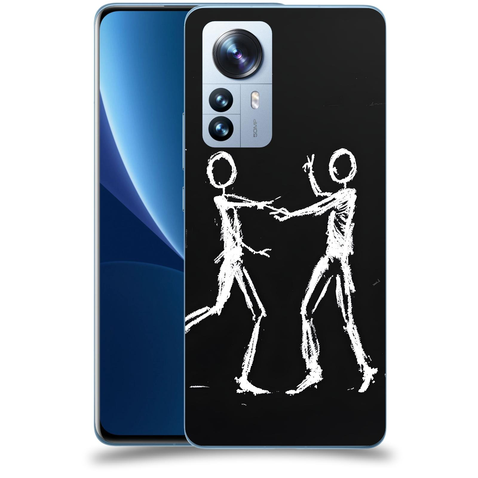 ACOVER Kryt na mobil Xiaomi 12 Pro - Siluety
