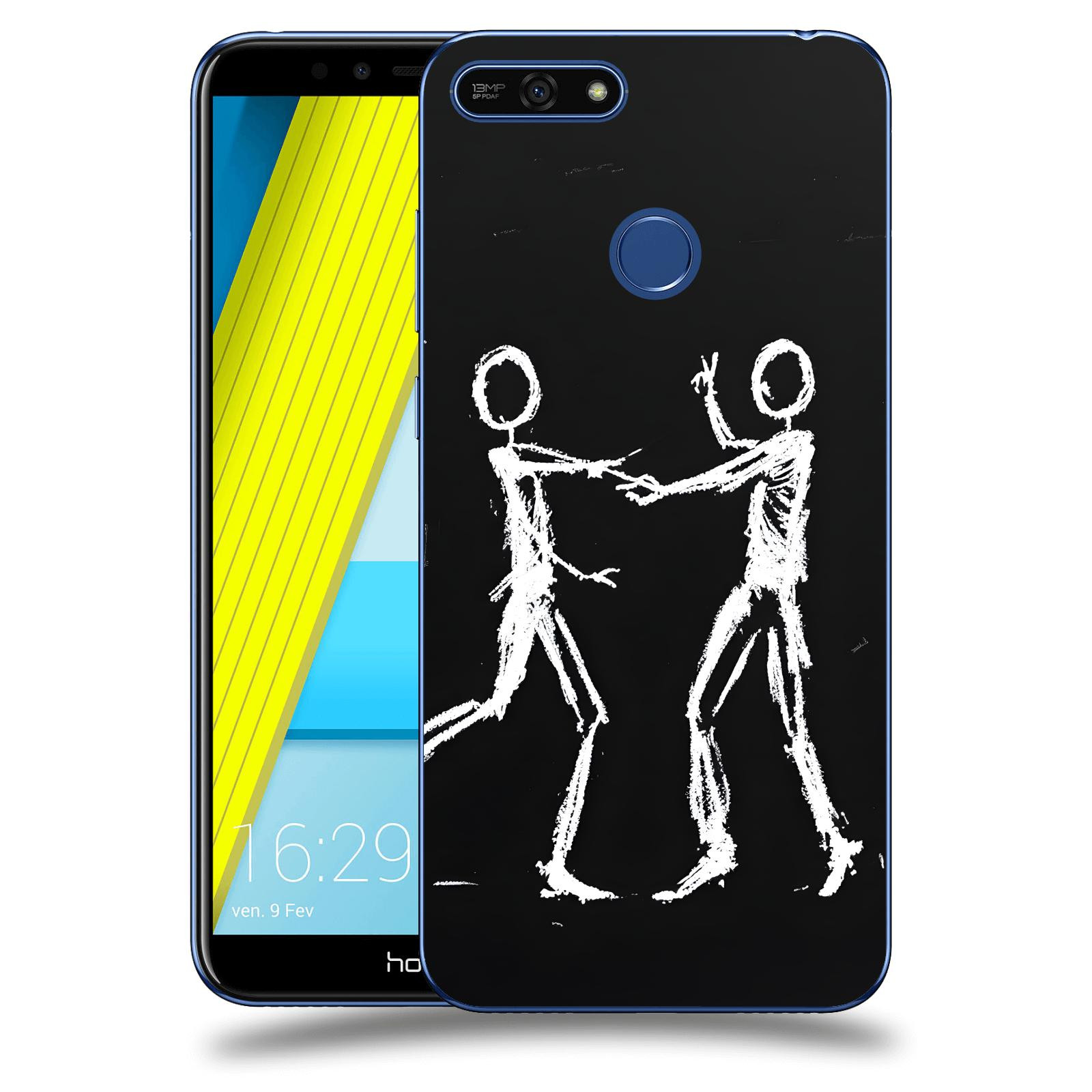 ACOVER Kryt na mobil Honor 7A - Siluety