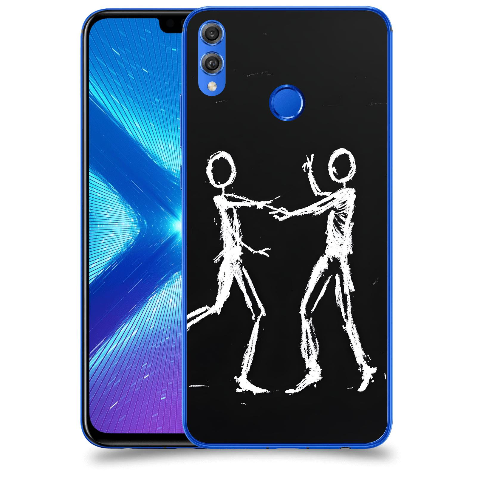 ACOVER Kryt na mobil Honor 8X - Siluety