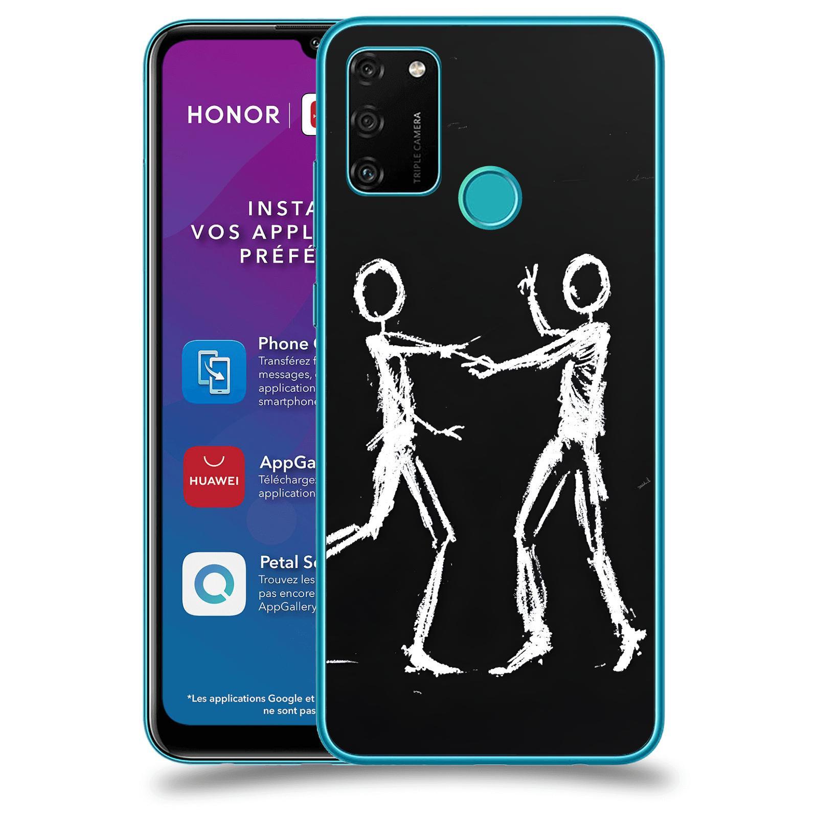 ACOVER Kryt na mobil Honor 9A - Siluety