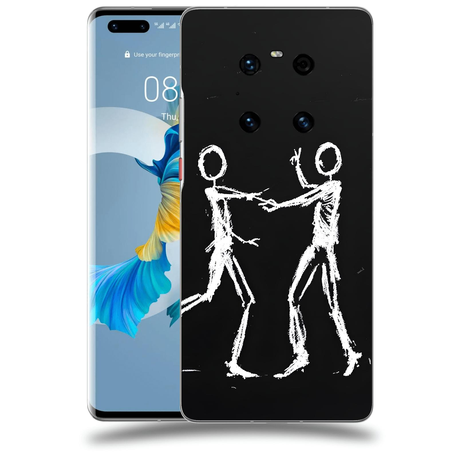 ACOVER Kryt na mobil Huawei Mate 40 Pro - Siluety