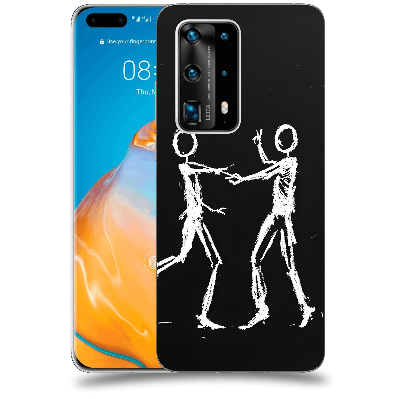 ACOVER Kryt na mobil Huawei P40 Pro - Siluety