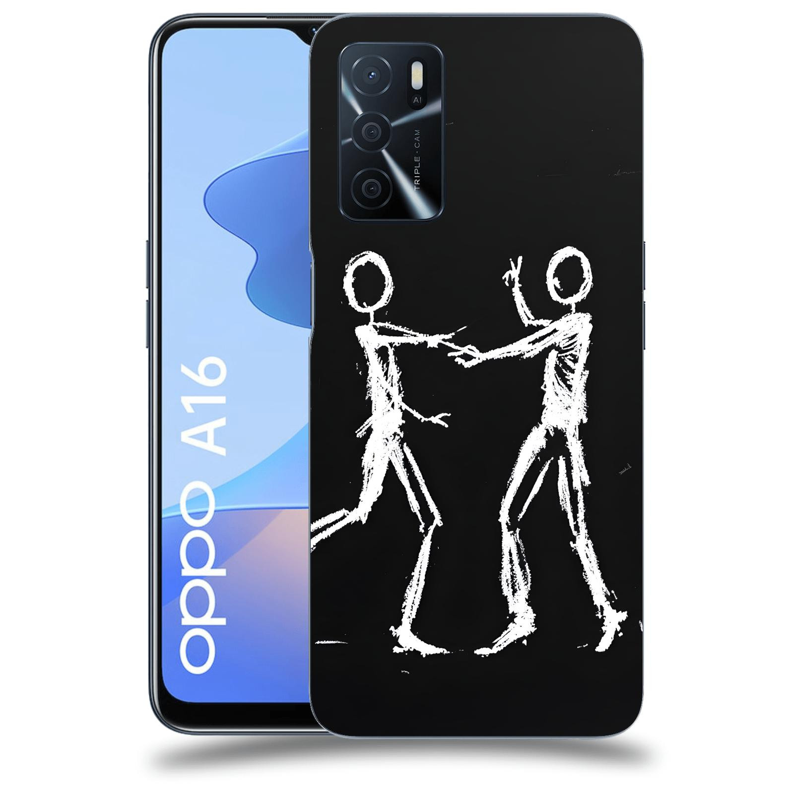 ACOVER Kryt na mobil OPPO A16 - Siluety