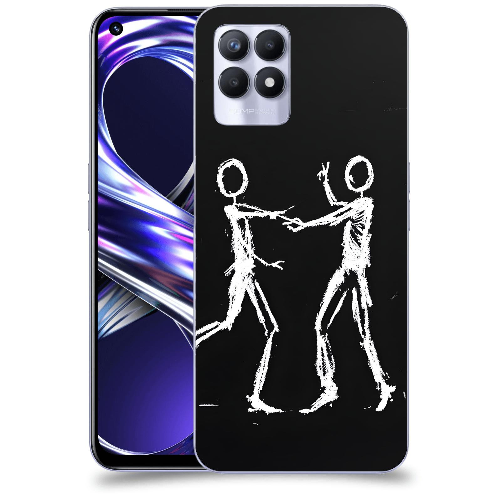 ACOVER Kryt na mobil Realme 8i - Siluety