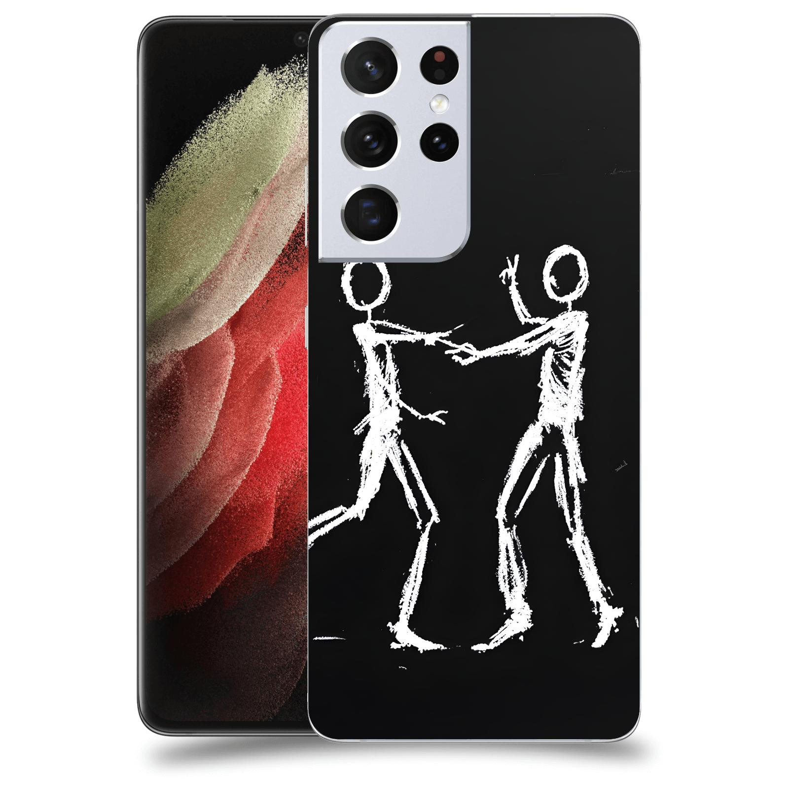 ACOVER Kryt na mobil Samsung Galaxy S21 Ultra 5G G998B - Siluety