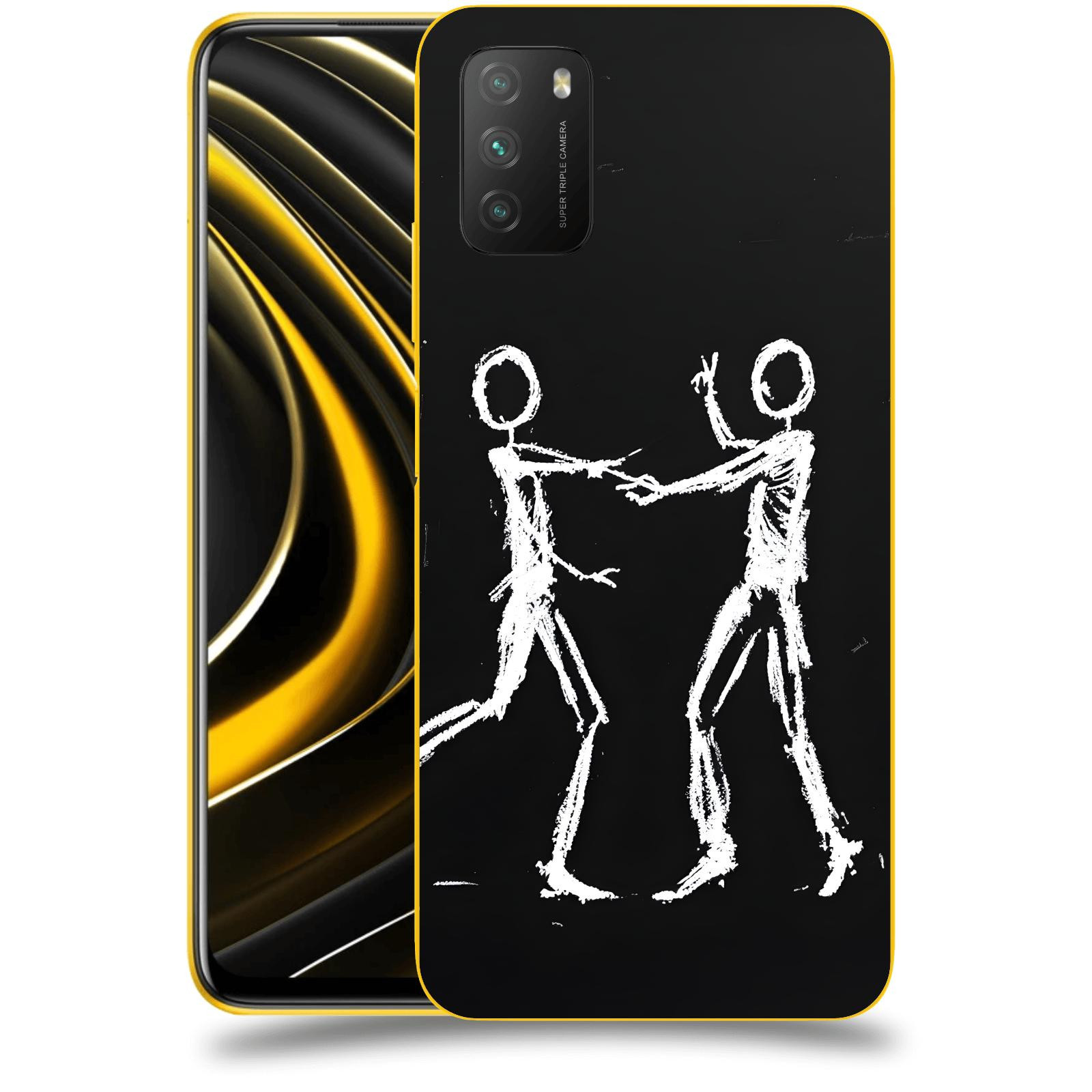 ACOVER Kryt na mobil Xiaomi Poco M3 - Siluety