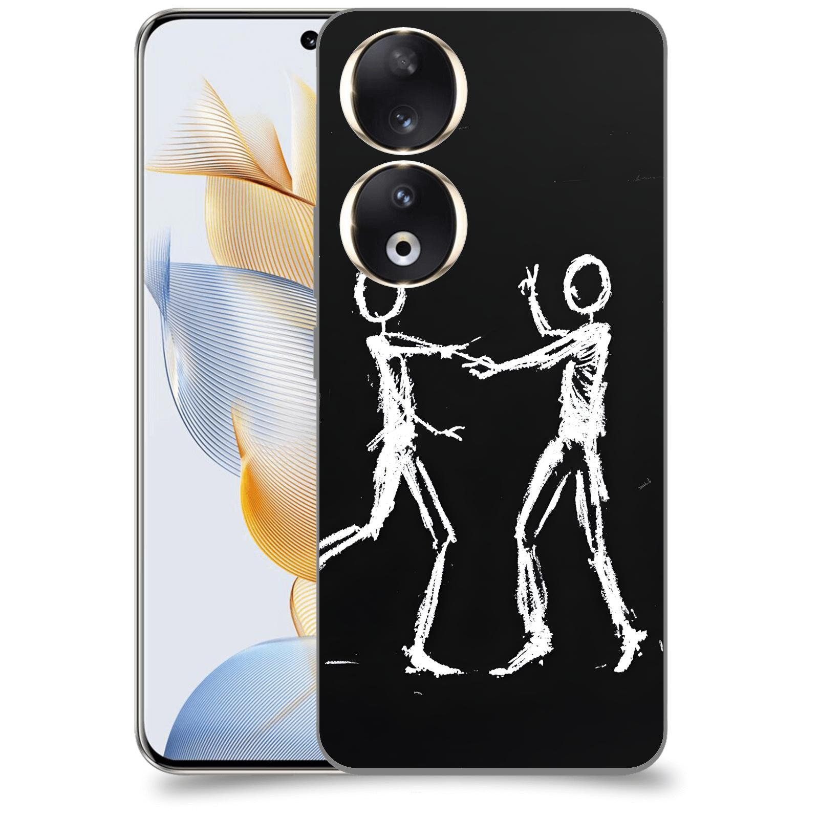 ACOVER Kryt na mobil Honor 90 - Siluety