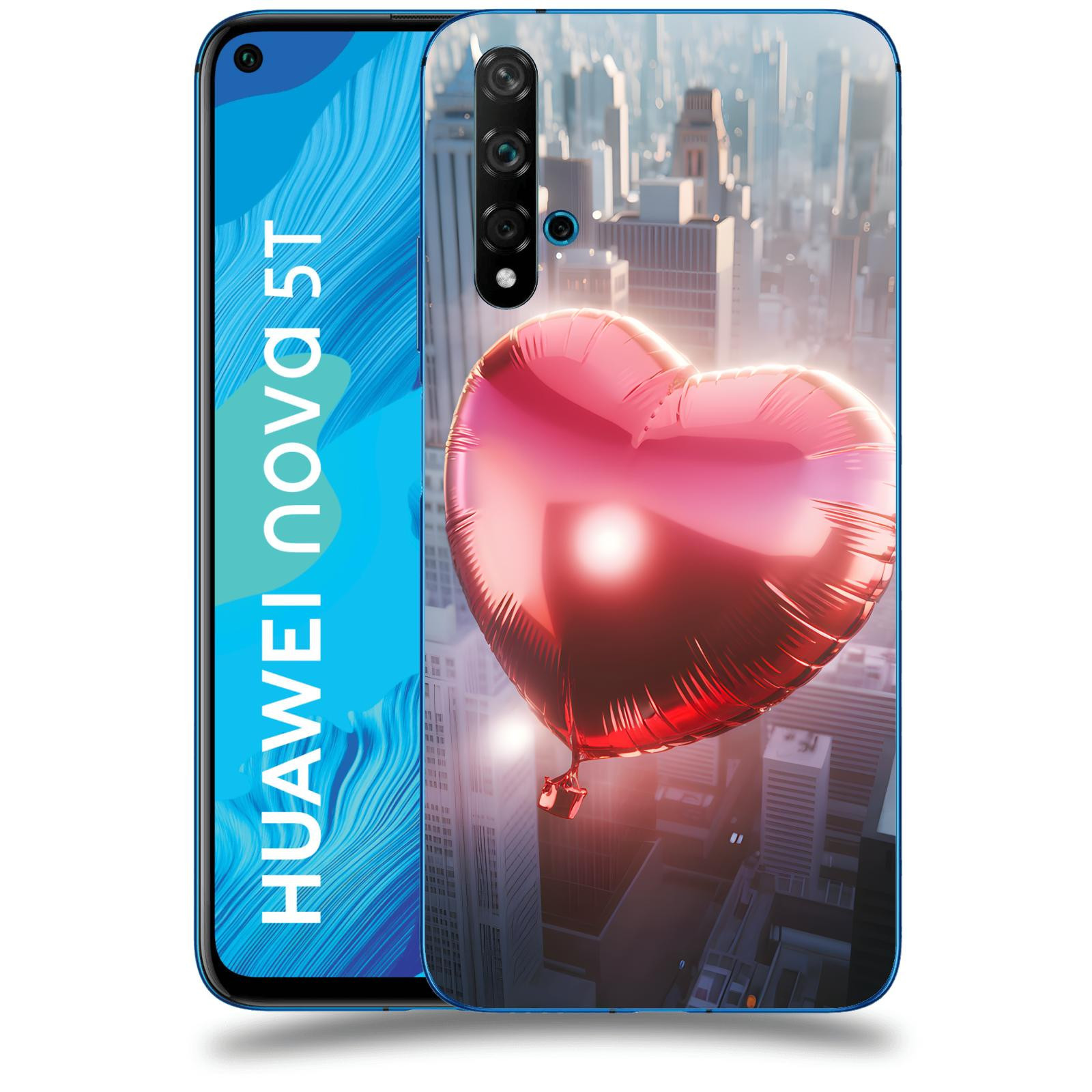 ACOVER Kryt na mobil Huawei Nova 5T - Balónek