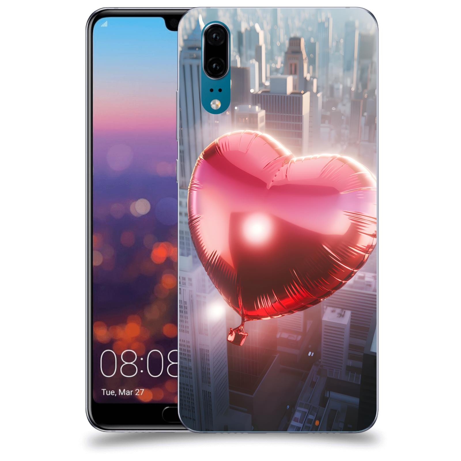 ACOVER Kryt na mobil Huawei P20 - Balónek
