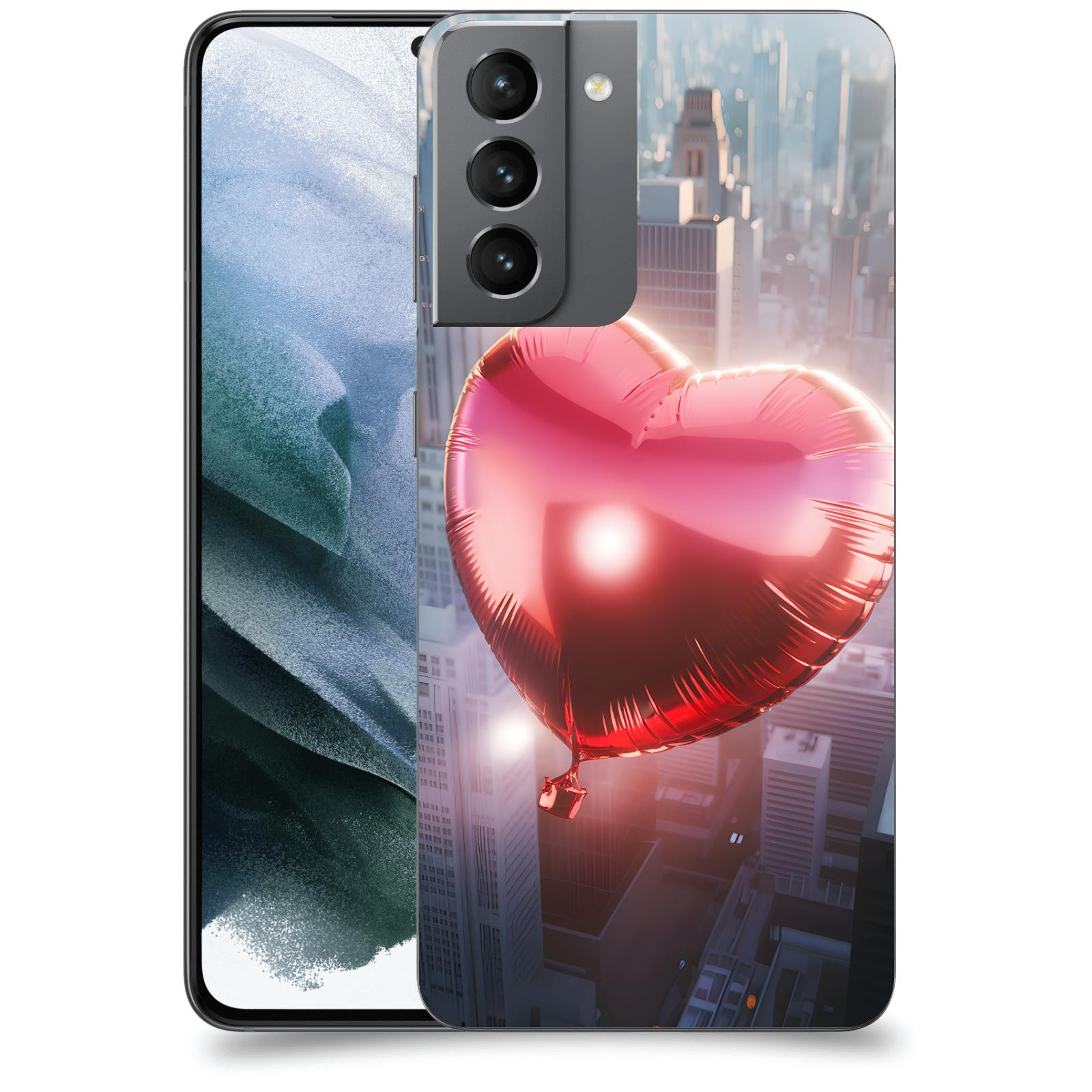 ACOVER Kryt na mobil Samsung Galaxy S21 G991B - Balónek