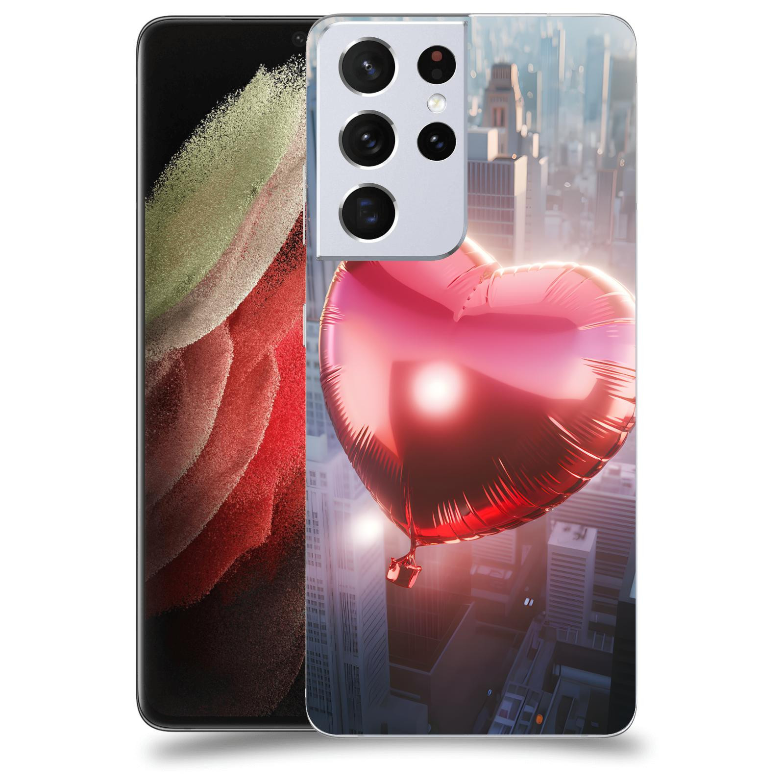ACOVER Kryt na mobil Samsung Galaxy S21 Ultra 5G G998B - Balónek