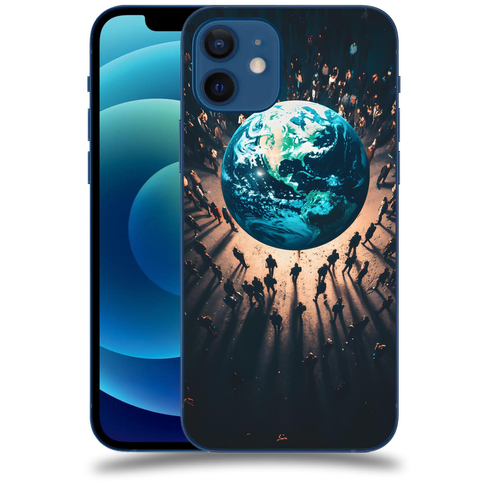 ACOVER Kryt na mobil Apple iPhone 12 - People around the Earth