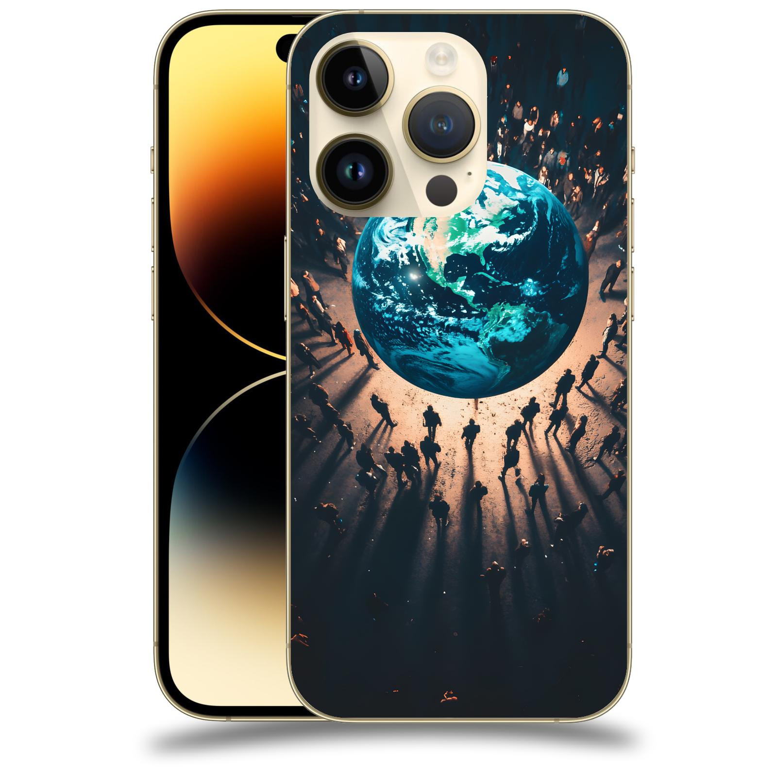 ACOVER Kryt na mobil Apple iPhone 14 Pro - People around the Earth