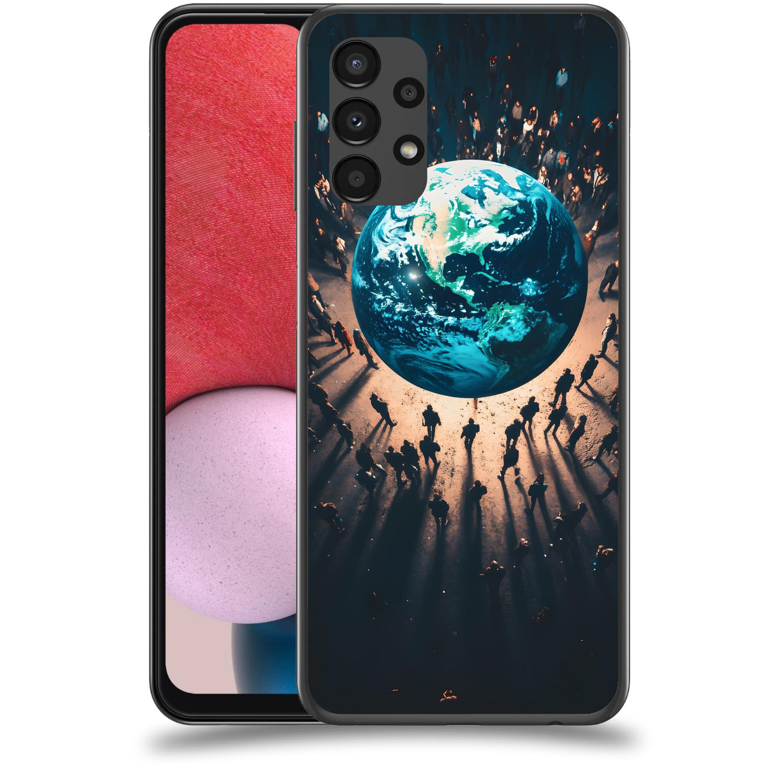 ACOVER Kryt na mobil Samsung Galaxy A13 4G A135 - People around the Earth