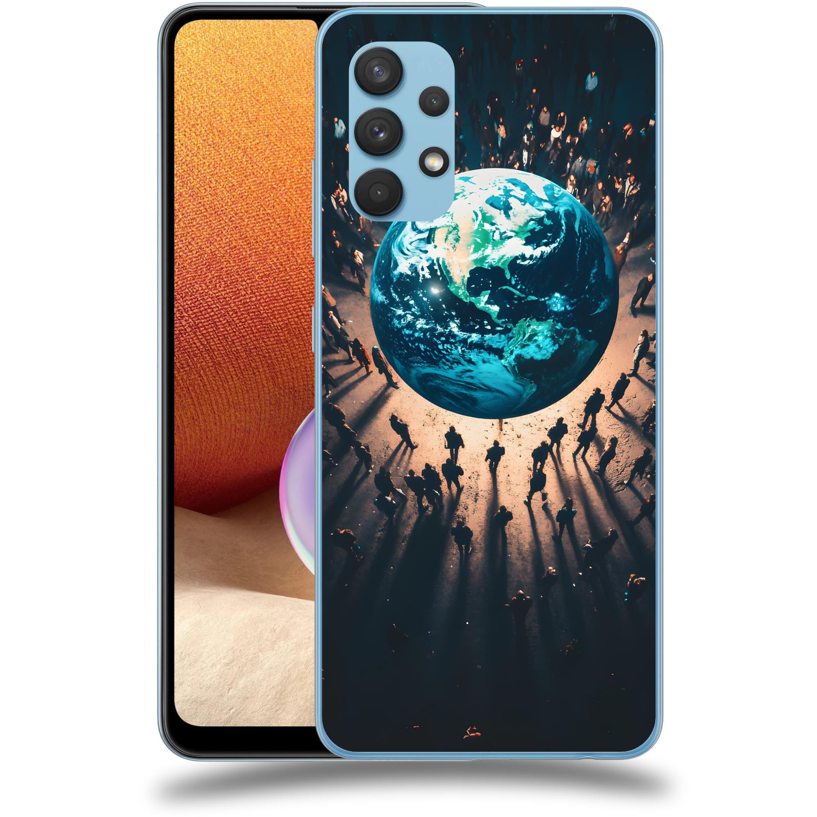 ACOVER Kryt na mobil Samsung Galaxy A32 4G SM-A325F - People around the Earth