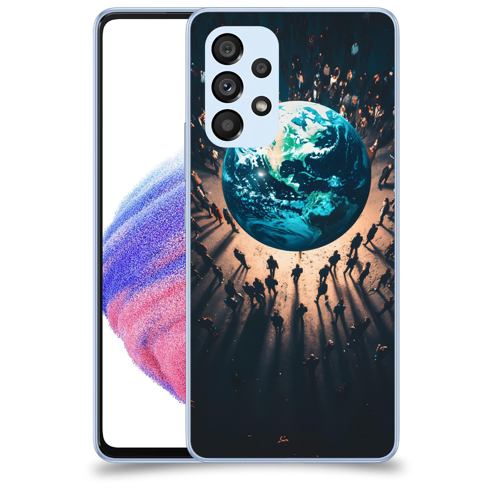ACOVER Kryt na mobil Samsung Galaxy A32 5G A326B - People around the Earth