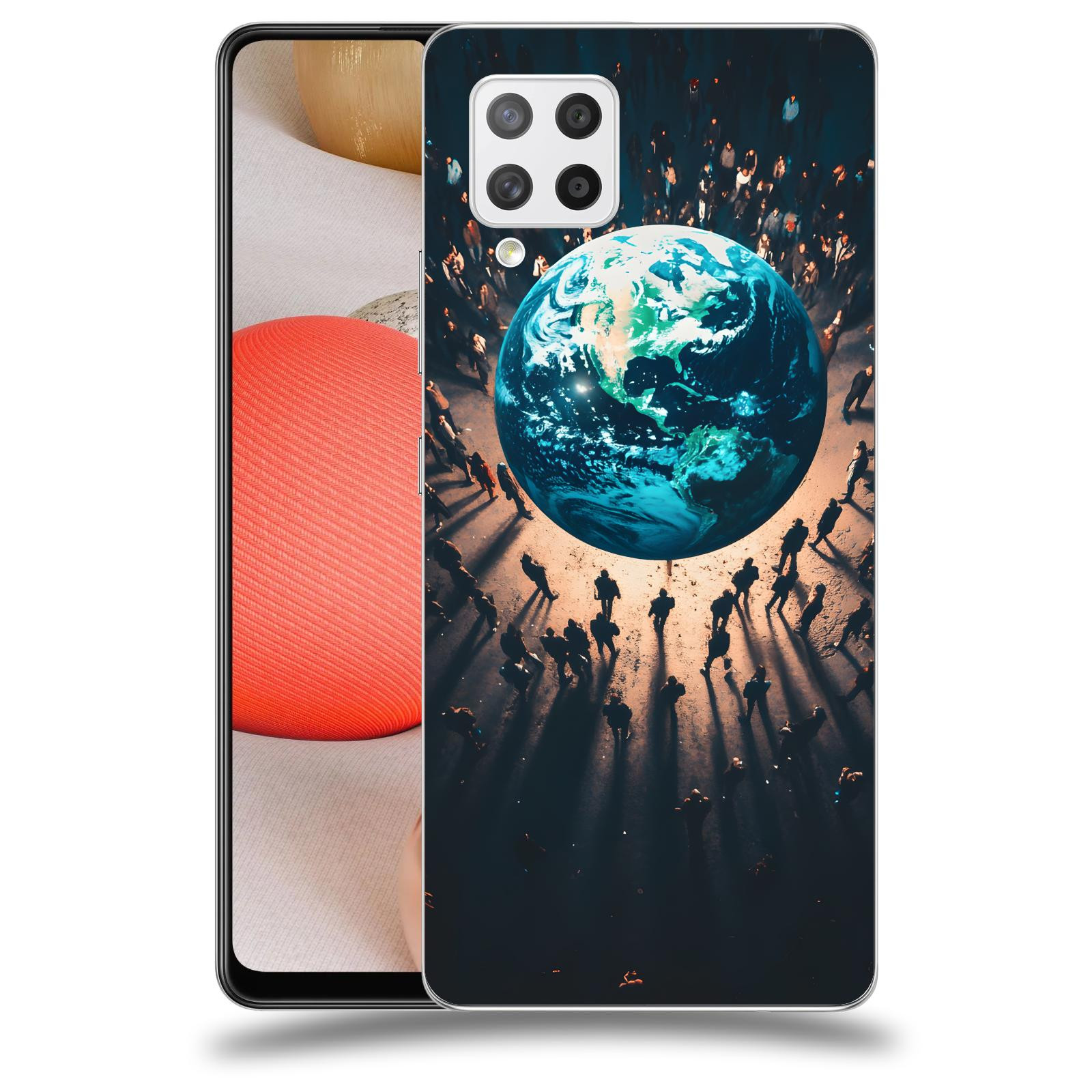 ACOVER Kryt na mobil Samsung Galaxy A42 A426B - People around the Earth
