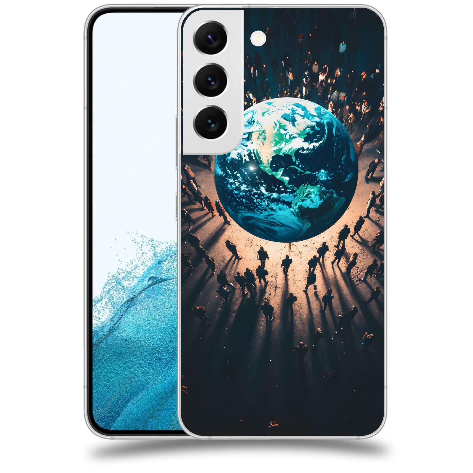 ACOVER Kryt na mobil Samsung Galaxy S22 5G - People around the Earth