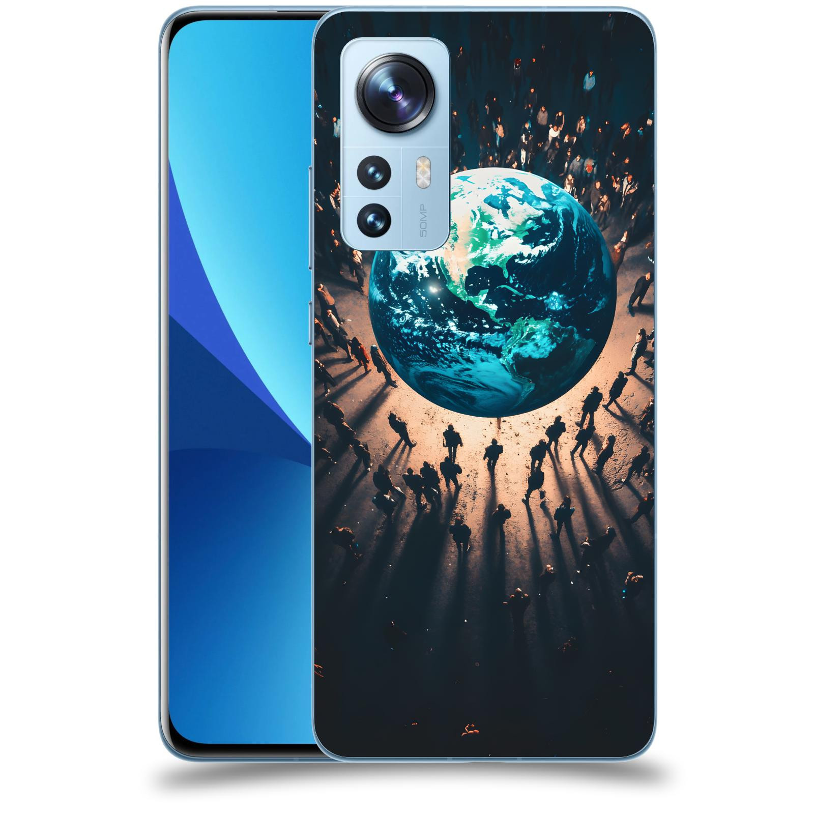 ACOVER Kryt na mobil Xiaomi 12X - People around the Earth