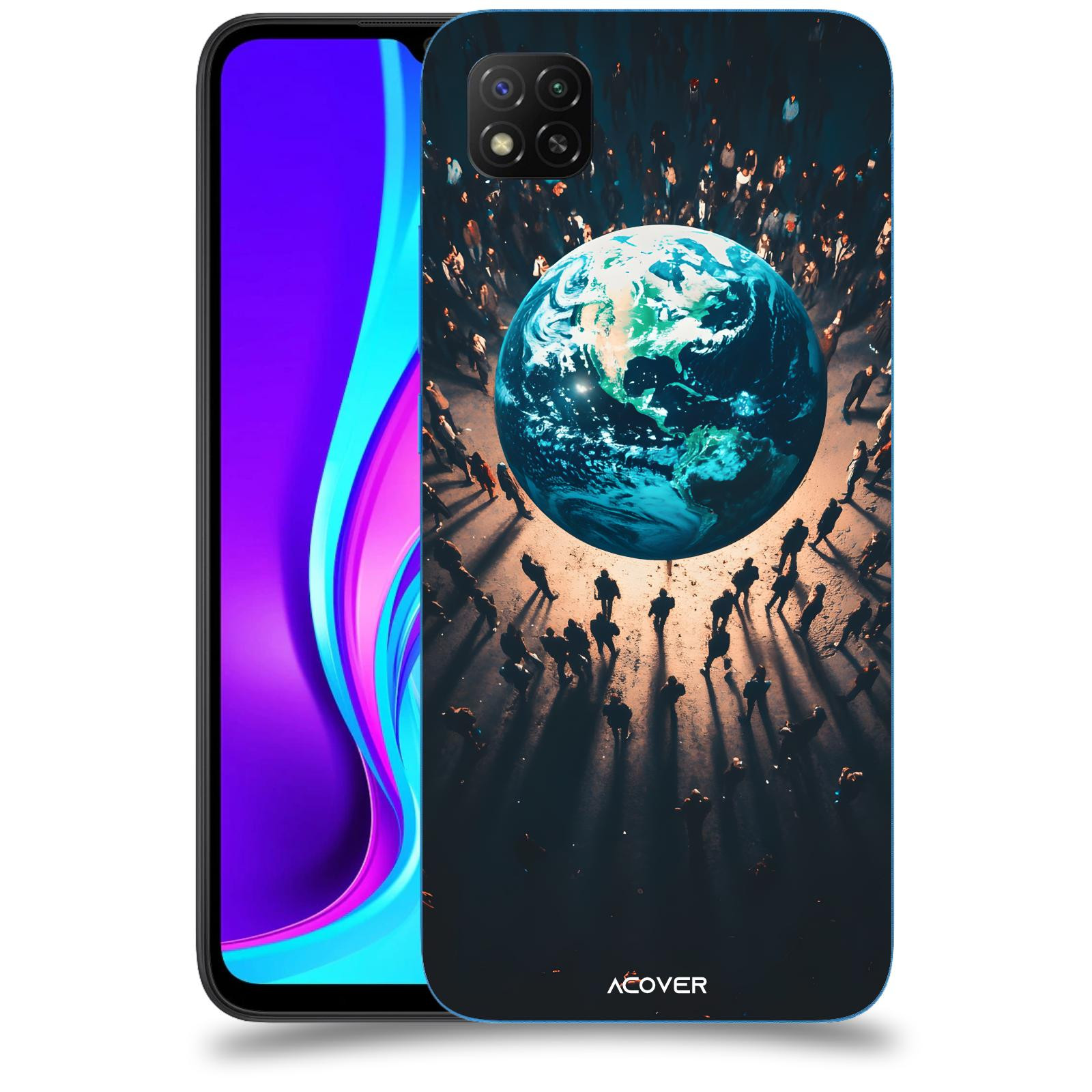 ACOVER Kryt na mobil Xiaomi Redmi 9C - People around the Earth