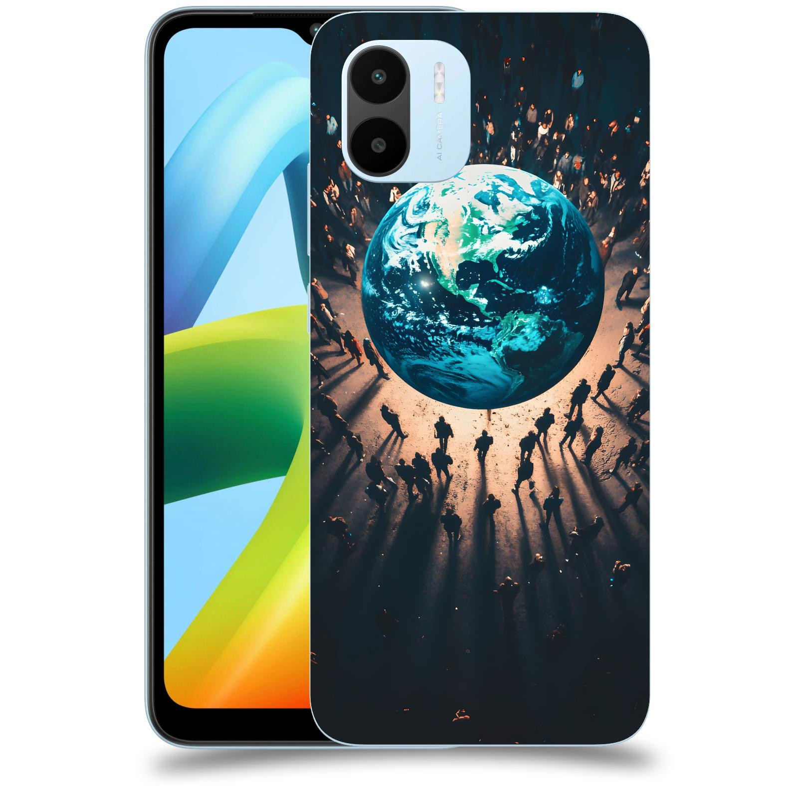 ACOVER Kryt na mobil Xiaomi Redmi A1 - People around the Earth