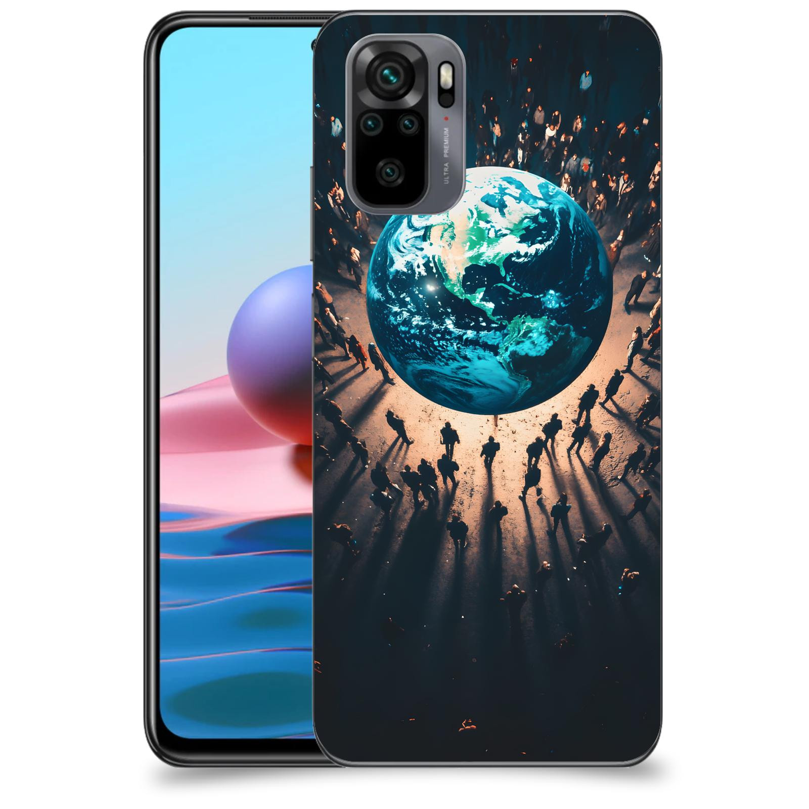 ACOVER Kryt na mobil Xiaomi Redmi Note 10 - People around the Earth