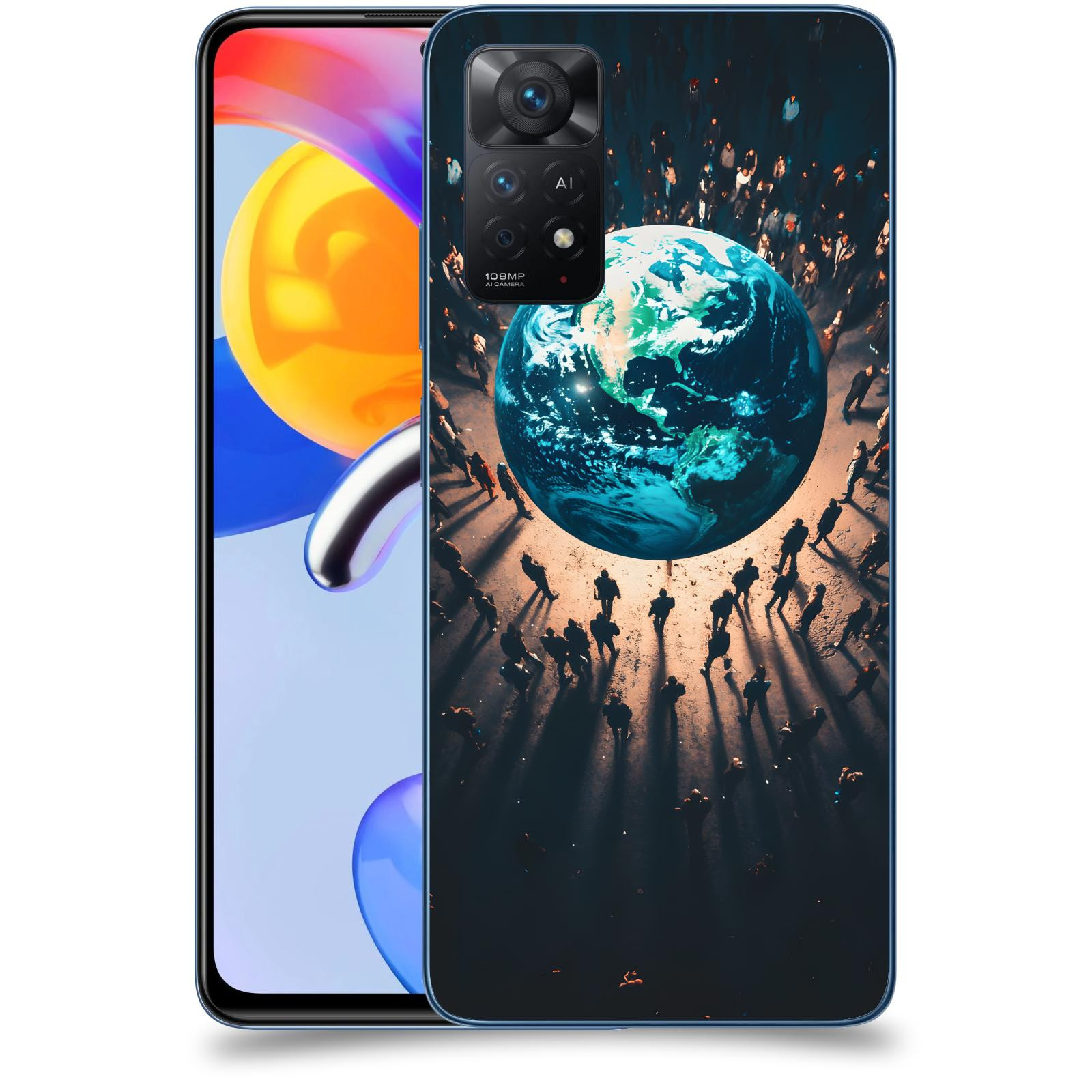 ACOVER Kryt na mobil Xiaomi Redmi Note 11 Pro 5G - People around the Earth