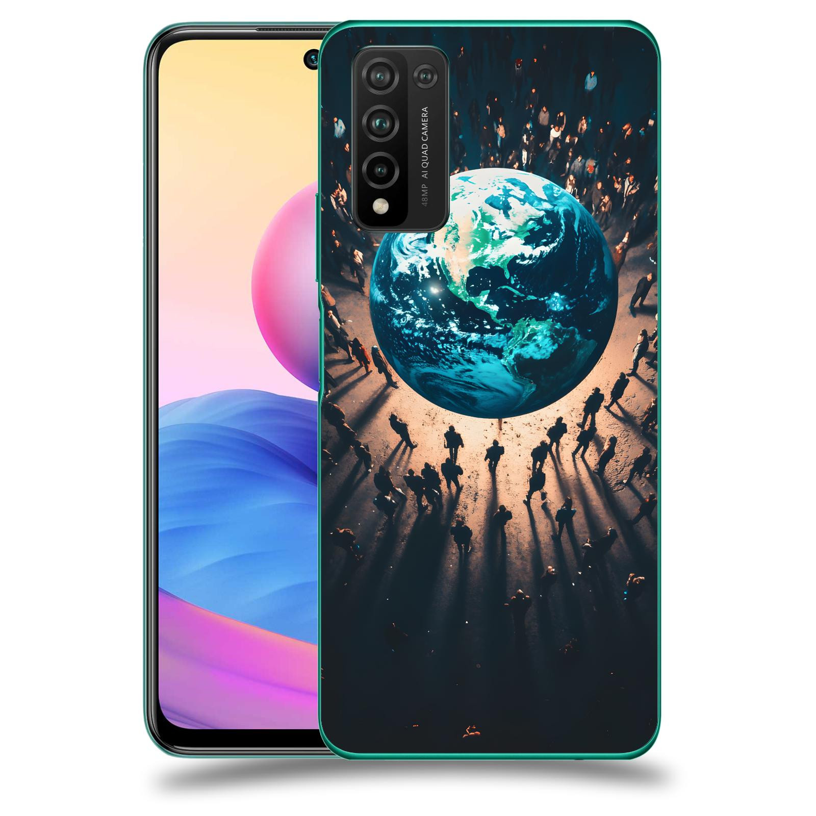 ACOVER Kryt na mobil Honor 10X Lite - People around the Earth