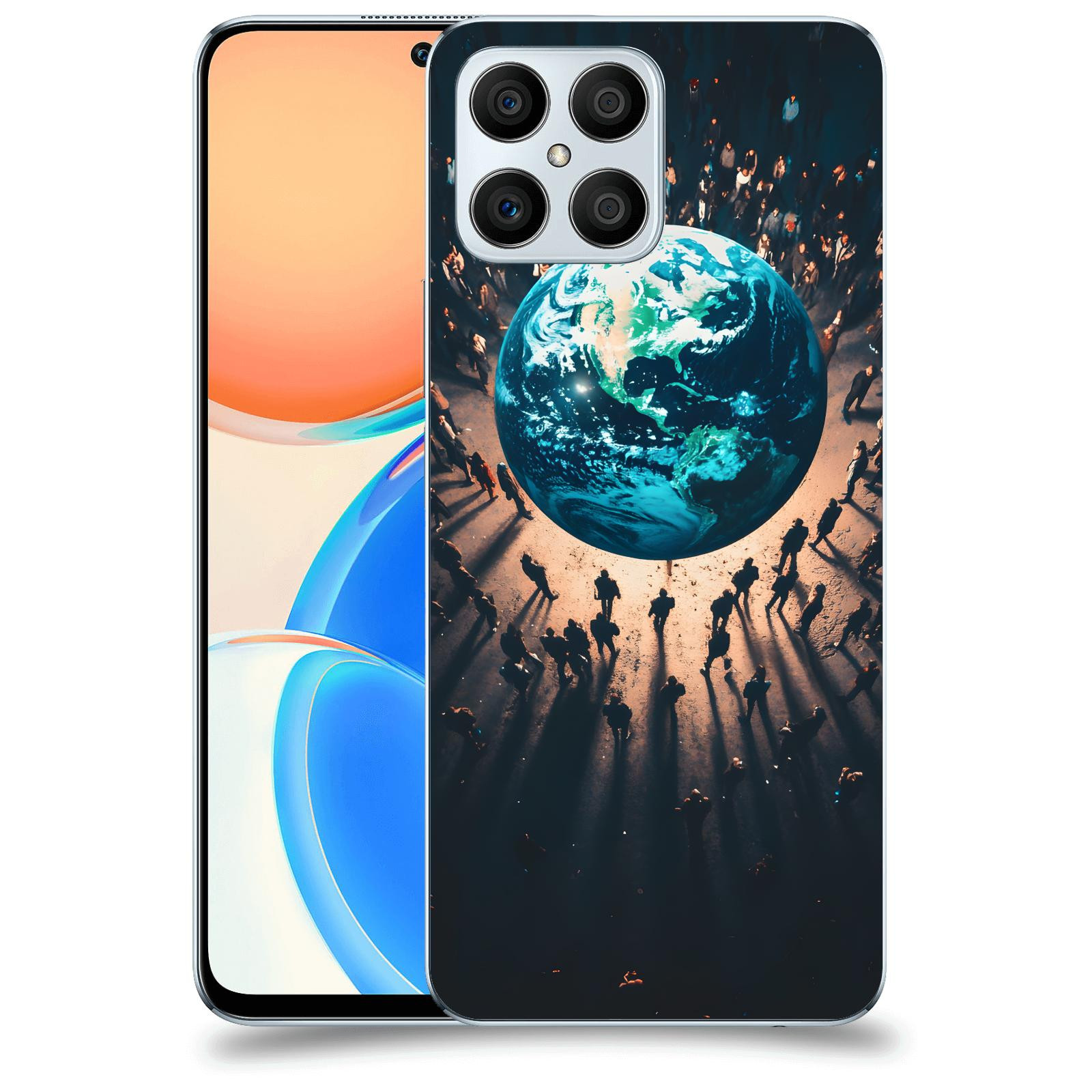 ACOVER Kryt na mobil Honor X8 5G - People around the Earth
