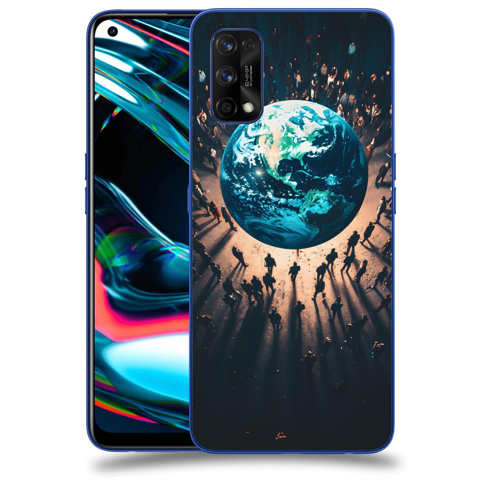 ACOVER Kryt na mobil Realme 7 Pro - People around the Earth