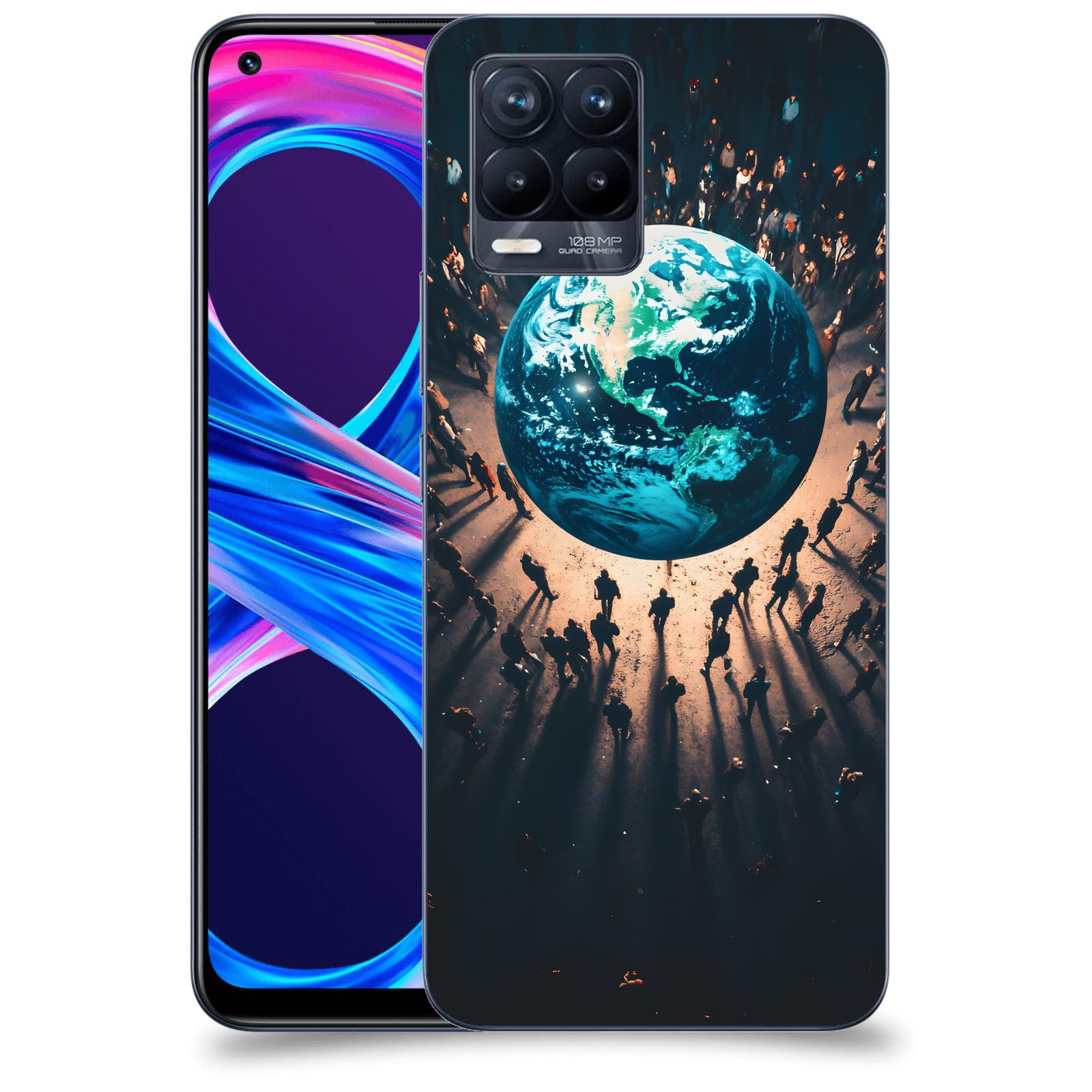 ACOVER Kryt na mobil Realme 8 Pro - People around the Earth