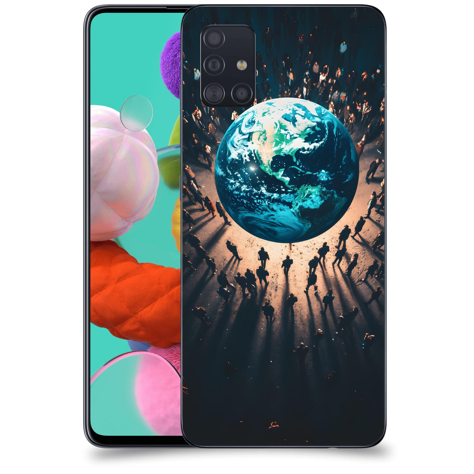 ACOVER Kryt na mobil Samsung Galaxy A51 A515F - People around the Earth