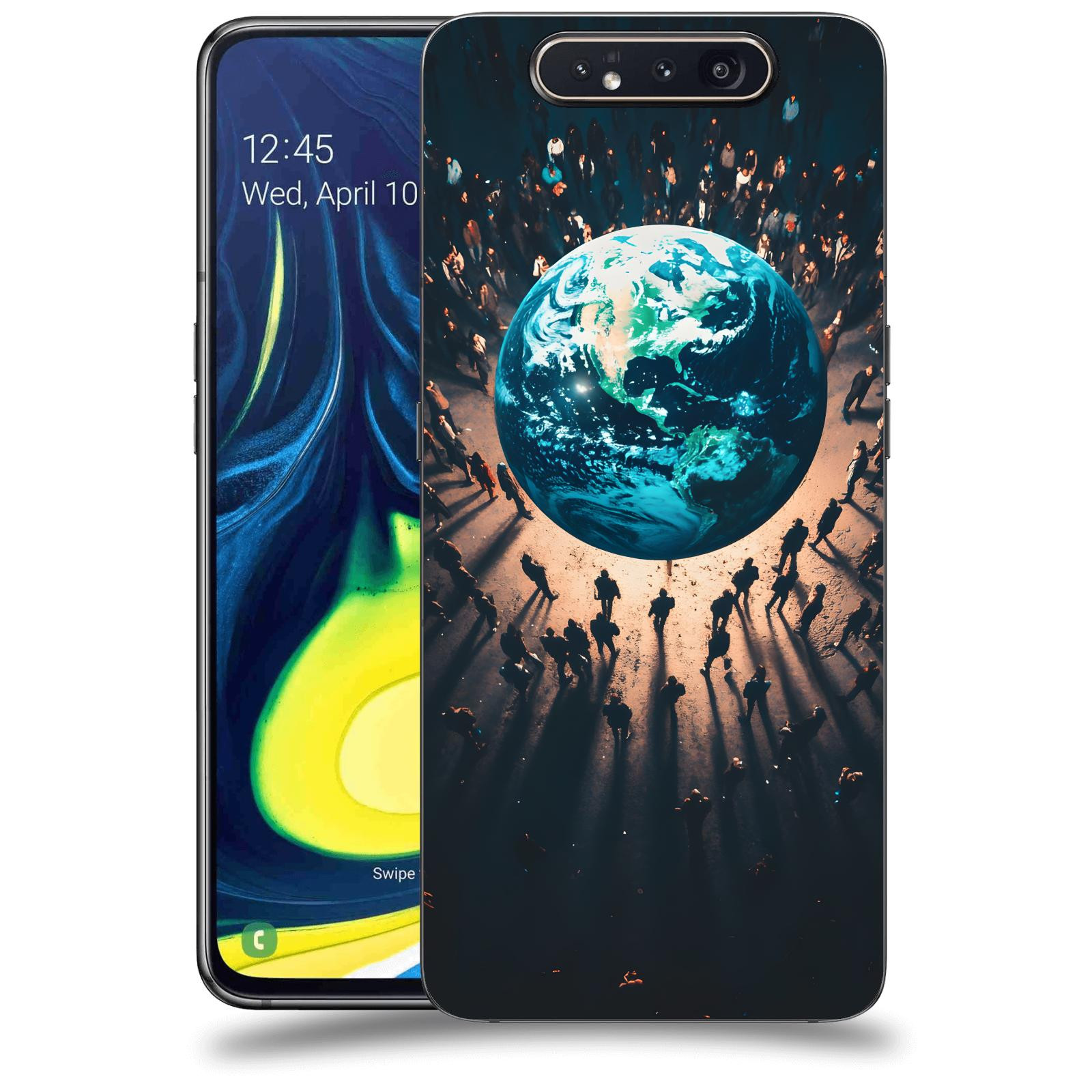 ACOVER Kryt na mobil Samsung Galaxy A80 A805F - People around the Earth
