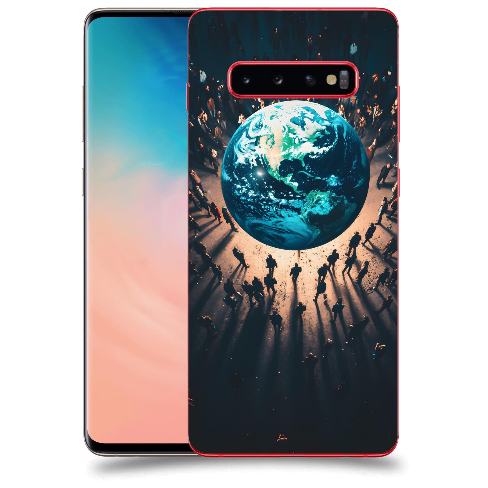 ACOVER Kryt na mobil Samsung Galaxy S10 Plus G975 - People around the Earth