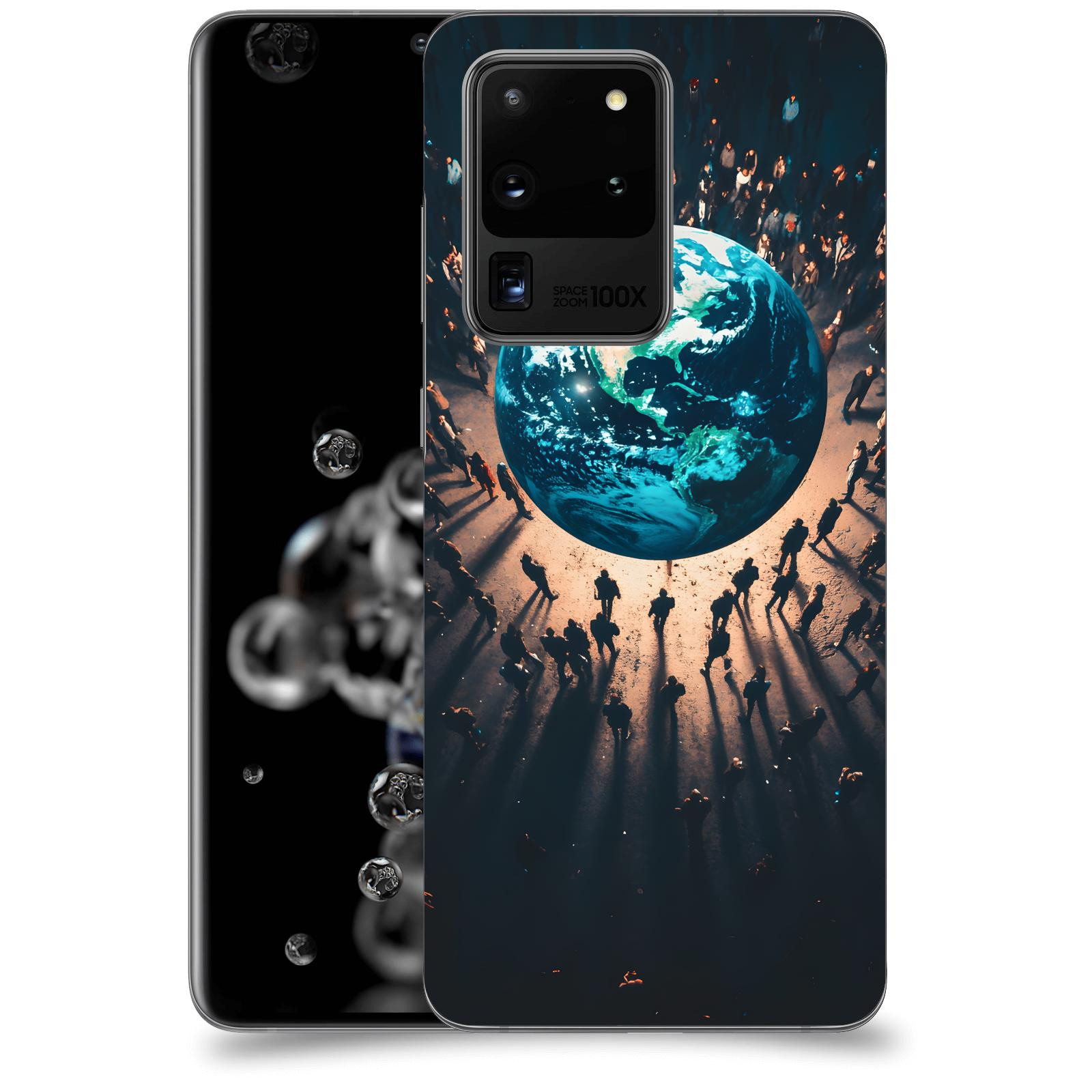 ACOVER Kryt na mobil Samsung Galaxy S20 Ultra 5G G988F - People around the Earth