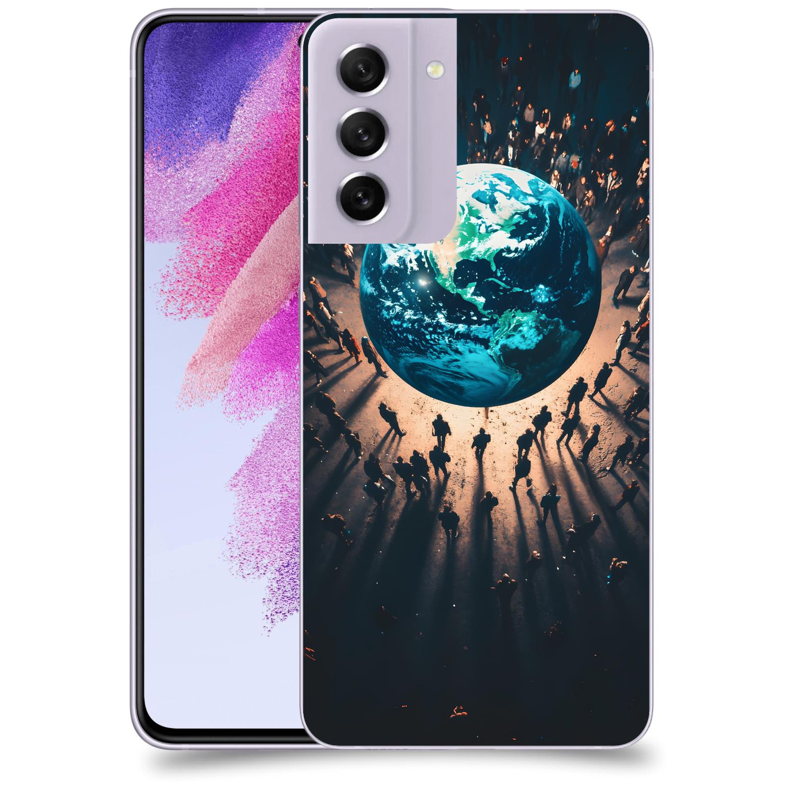 ACOVER Kryt na mobil Samsung Galaxy S21 FE 5G - People around the Earth