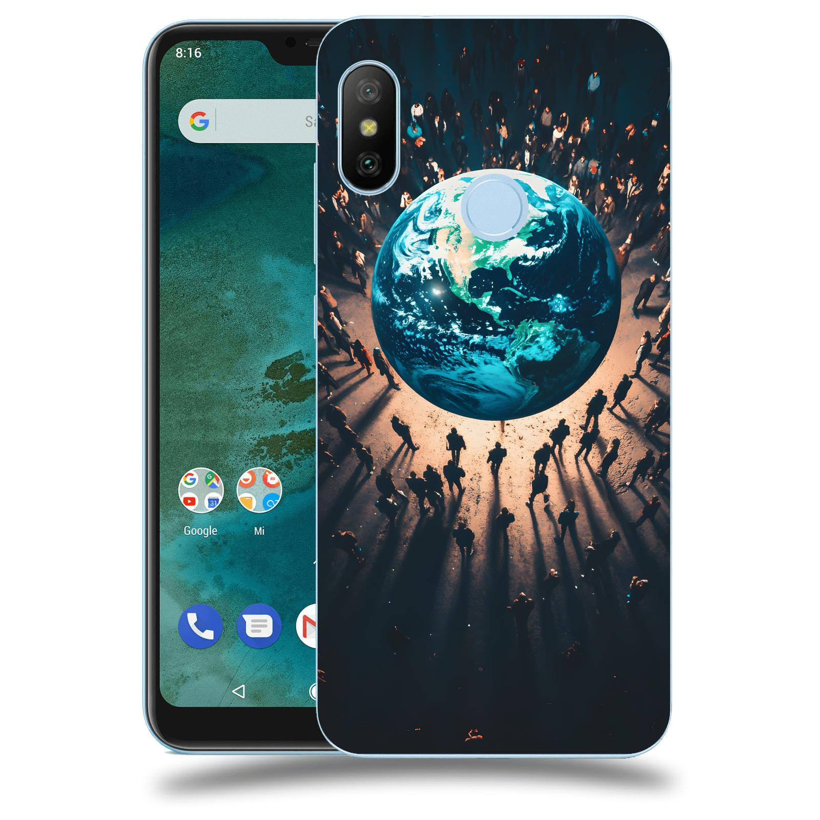 ACOVER Kryt na mobil Xiaomi Mi A2 Lite - People around the Earth