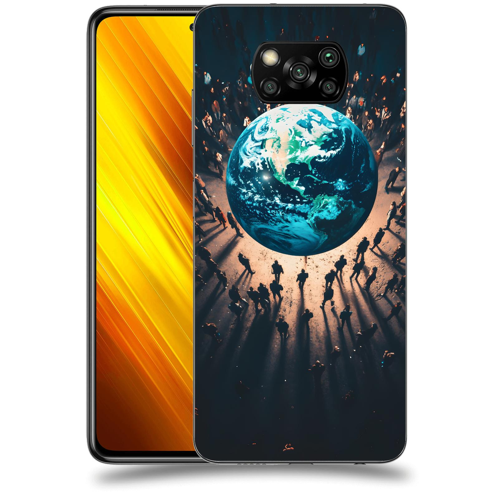 ACOVER Kryt na mobil Xiaomi Poco X3 - People around the Earth