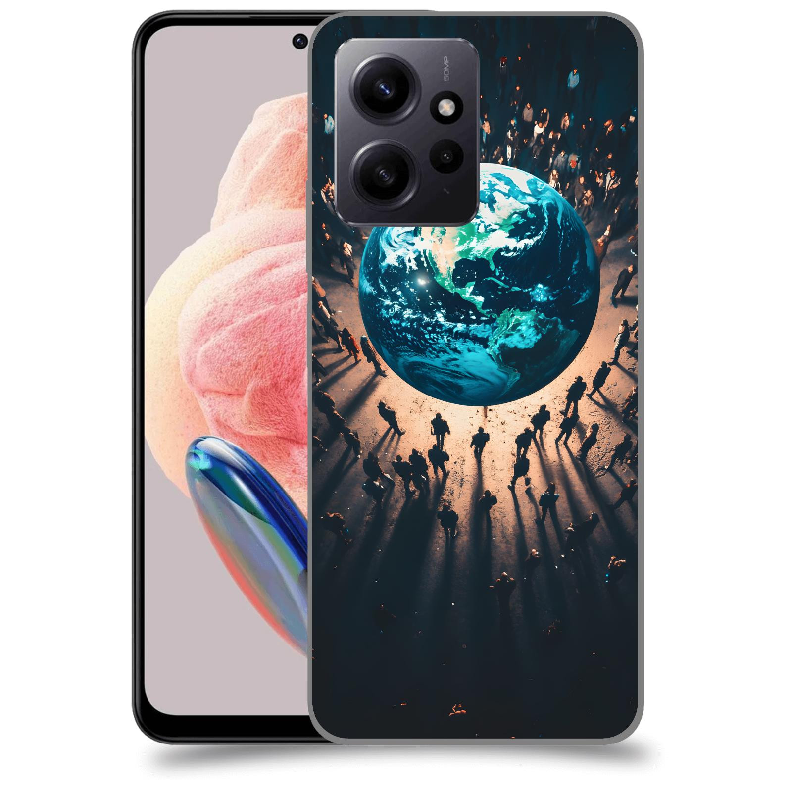 ACOVER Kryt na mobil Xiaomi Redmi Note 12 4G - People around the Earth