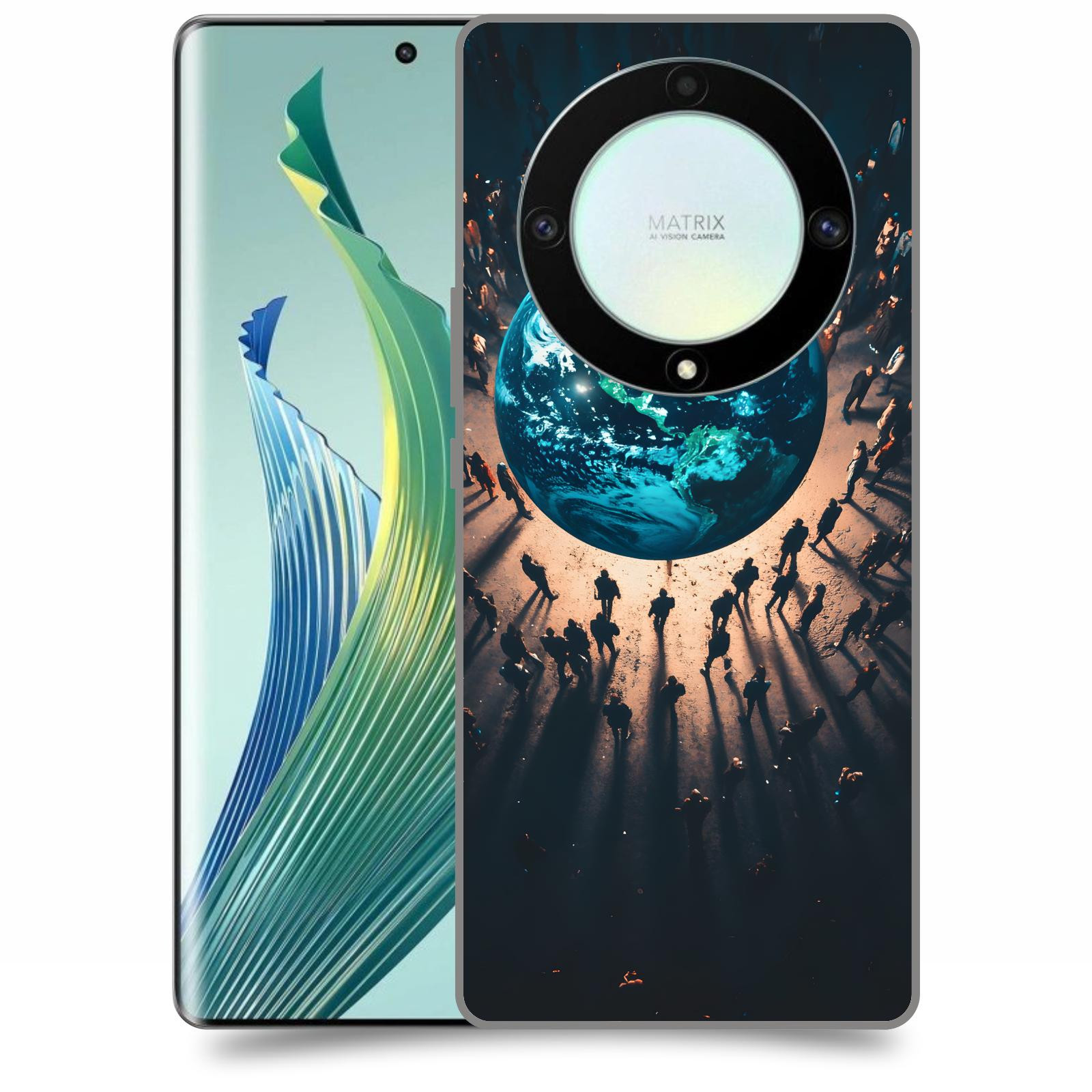 ACOVER Kryt na mobil Honor Magic 5 Lite 5G - People around the Earth