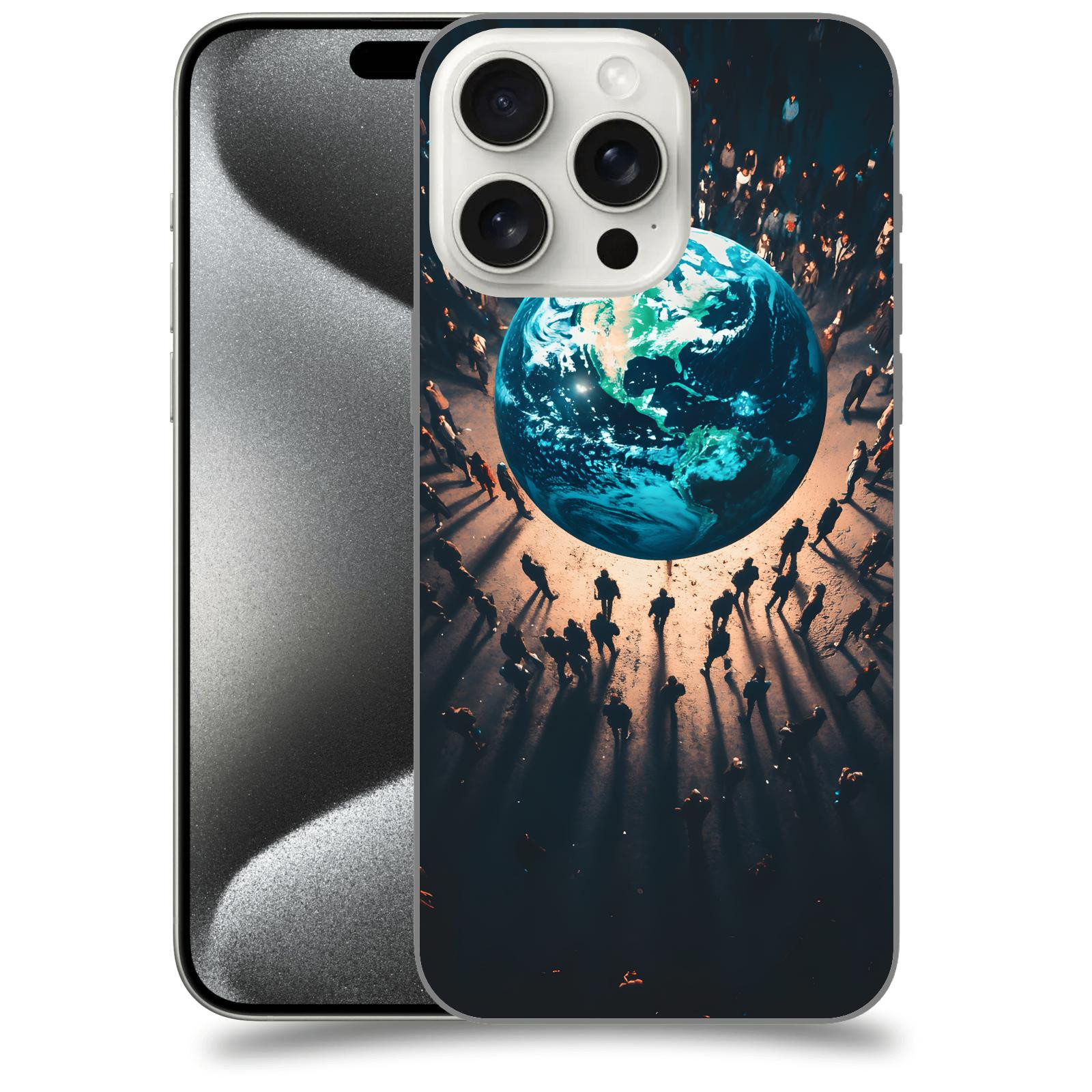 ACOVER Kryt na mobil Apple iPhone 15 pro max - People around the Earth