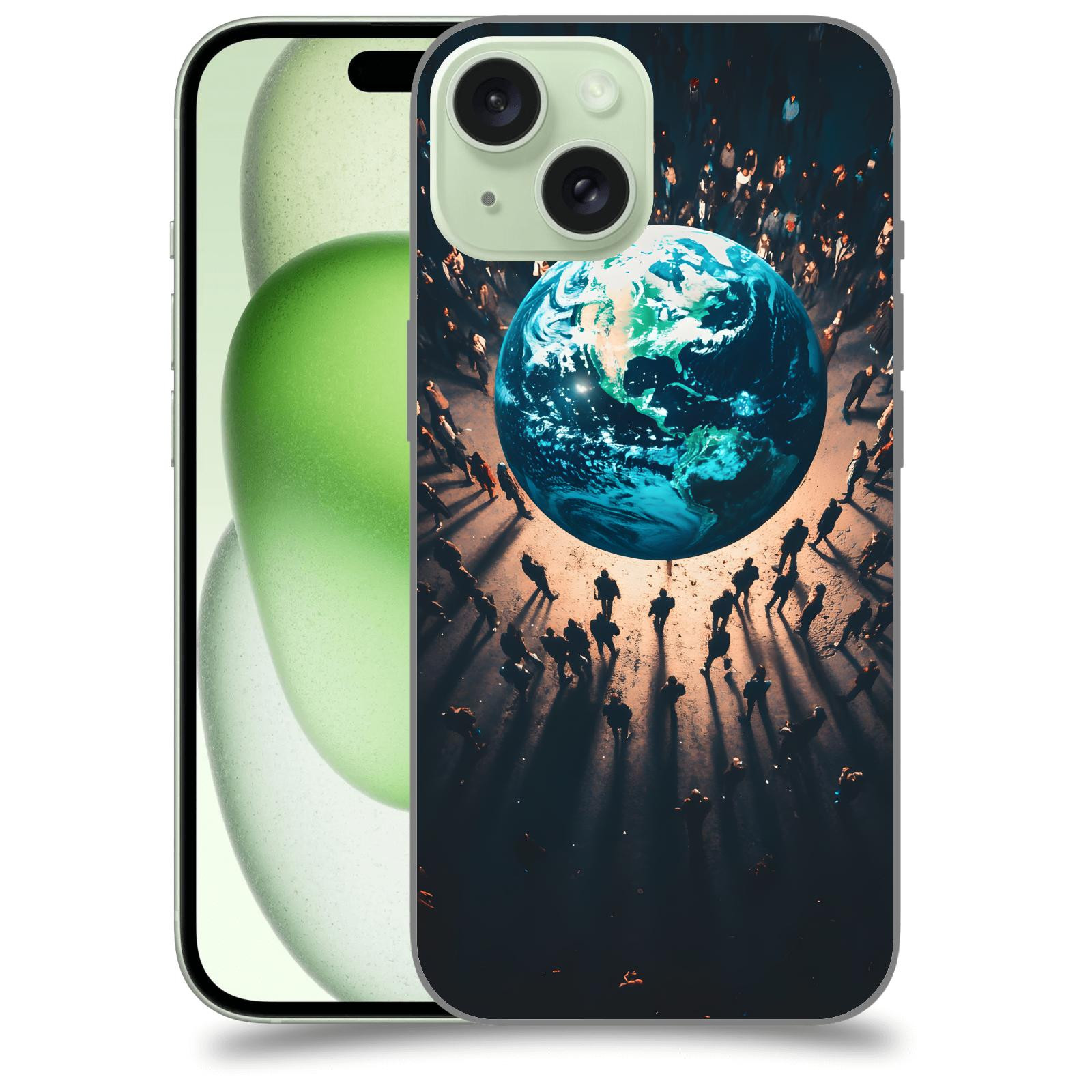ACOVER Kryt na mobil Apple iPhone 15 - People around the Earth