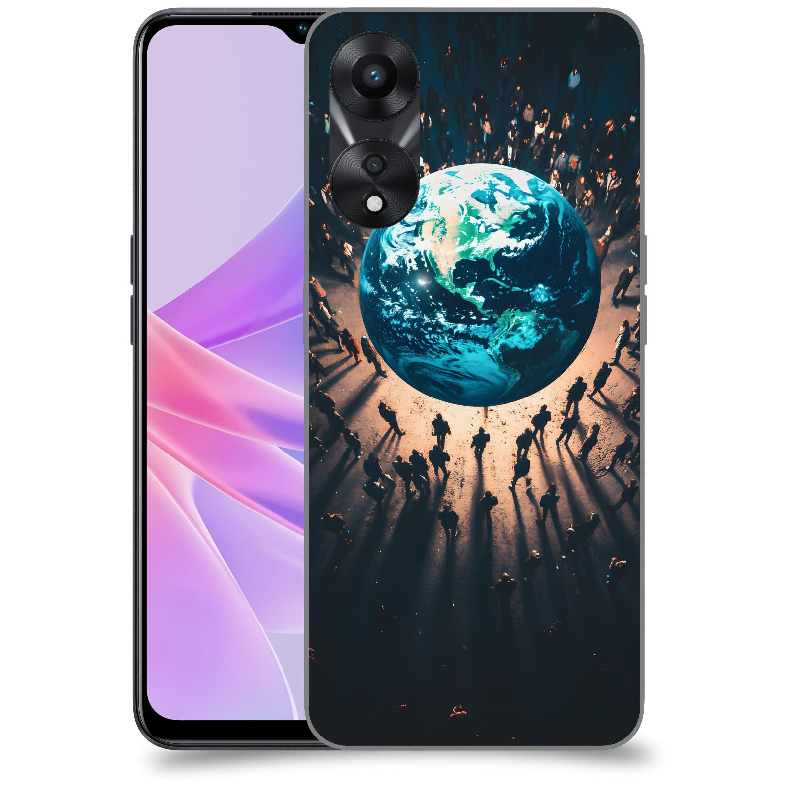 ACOVER Kryt na mobil OPPO A78 5G - People around the Earth