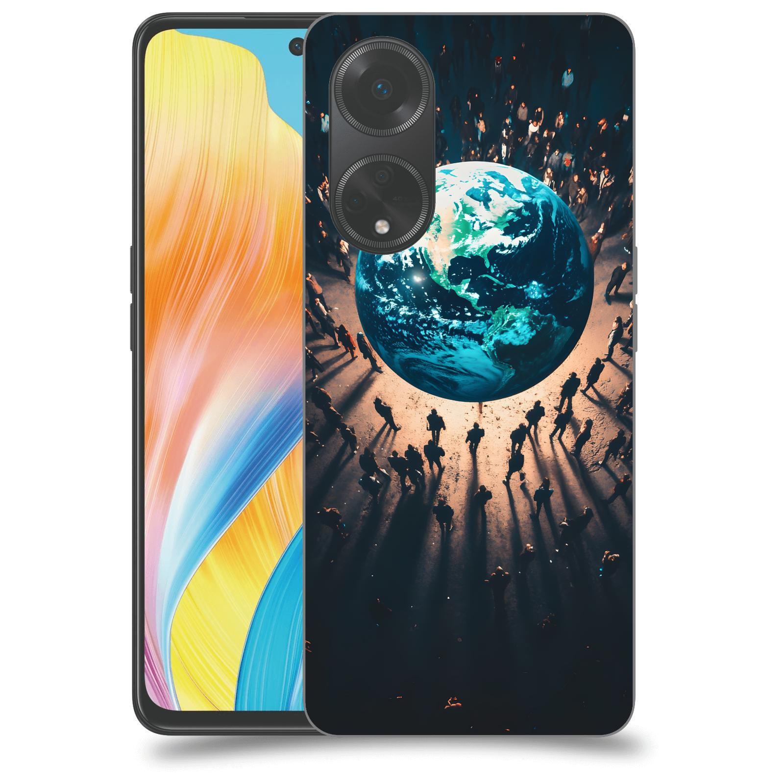 ACOVER Kryt na mobil OPPO A98 5G - People around the Earth